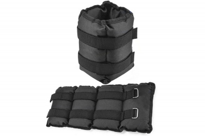Утяжелители 6кг (2х3,0кг) Sportex нейлон AW400-6 черный