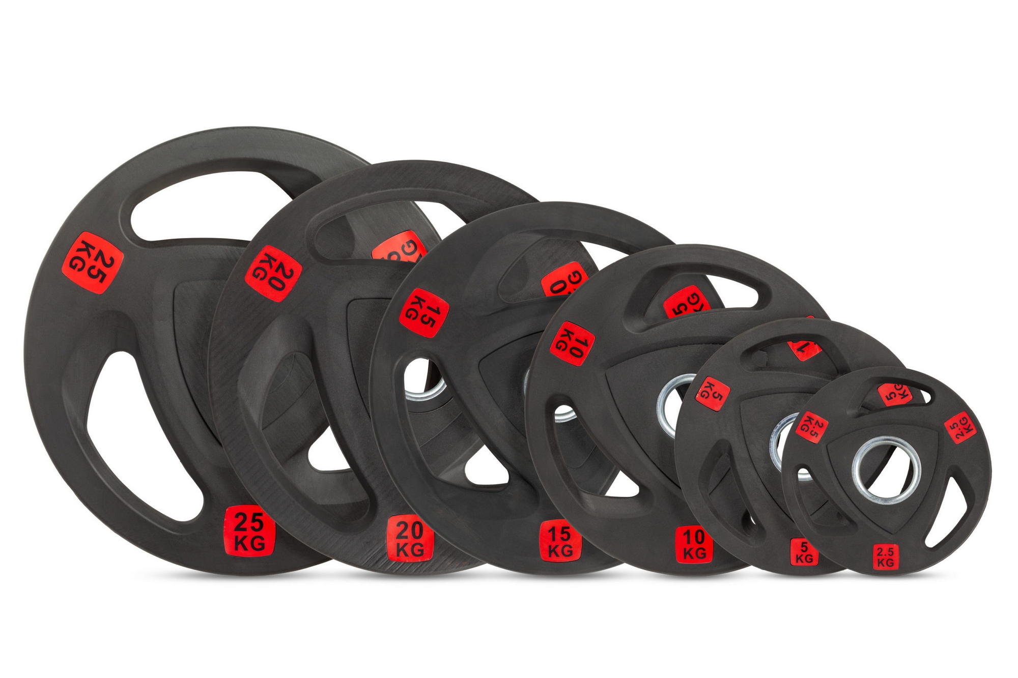 Диск 51 мм. обрезиненный с 3-мя хватами 10 кг VictoryFit VF-ST51100