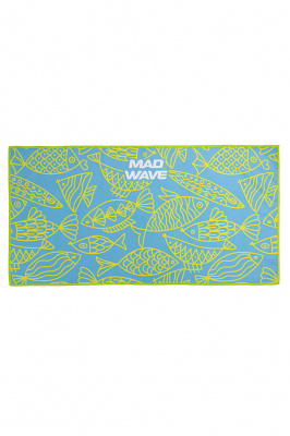 Полотенце из микрофибры Mad Wave Microfiber towel Fishes M0764 06 1 00W
