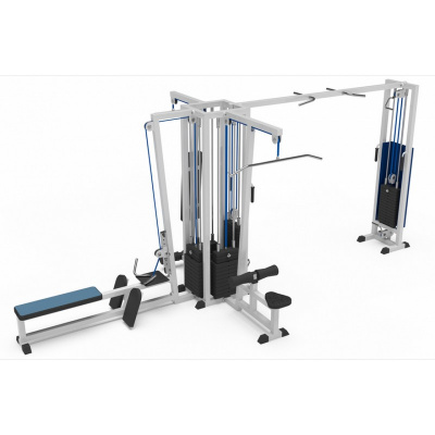 Мультистанция 4-х позиционная с перекрестной тягой MB Barbell МВ 3.16 | Premium Fitness