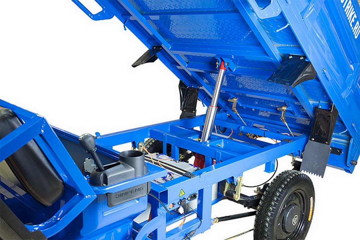 Грузовой электрический трицикл RuTrike D5 1700 гидравлика (60V1200W) 024732-2799 темно-синий матовый