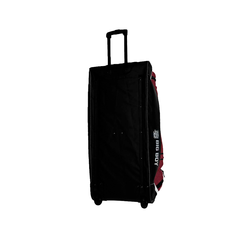Сумка-баул, полиэстер, на колесах Big Boy Premium 36 BB-BAG-CA-RD бордово-черно-белый