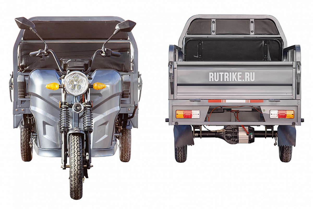 Грузовой электротрицикл RuTrike Мастер 1500 60V1000W 024452-2739 серый