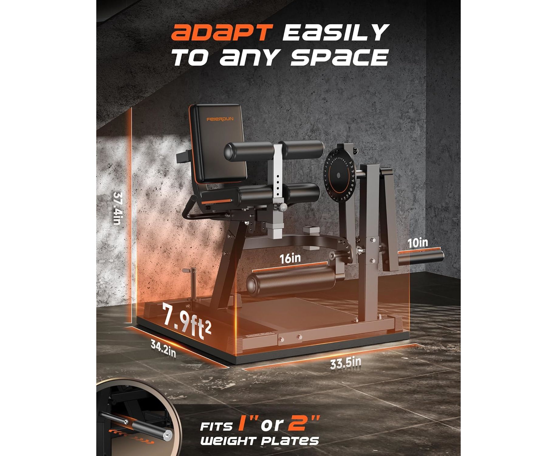Тренажер для сгибания и разгибания ног DFC D030A | Premium Fitness
