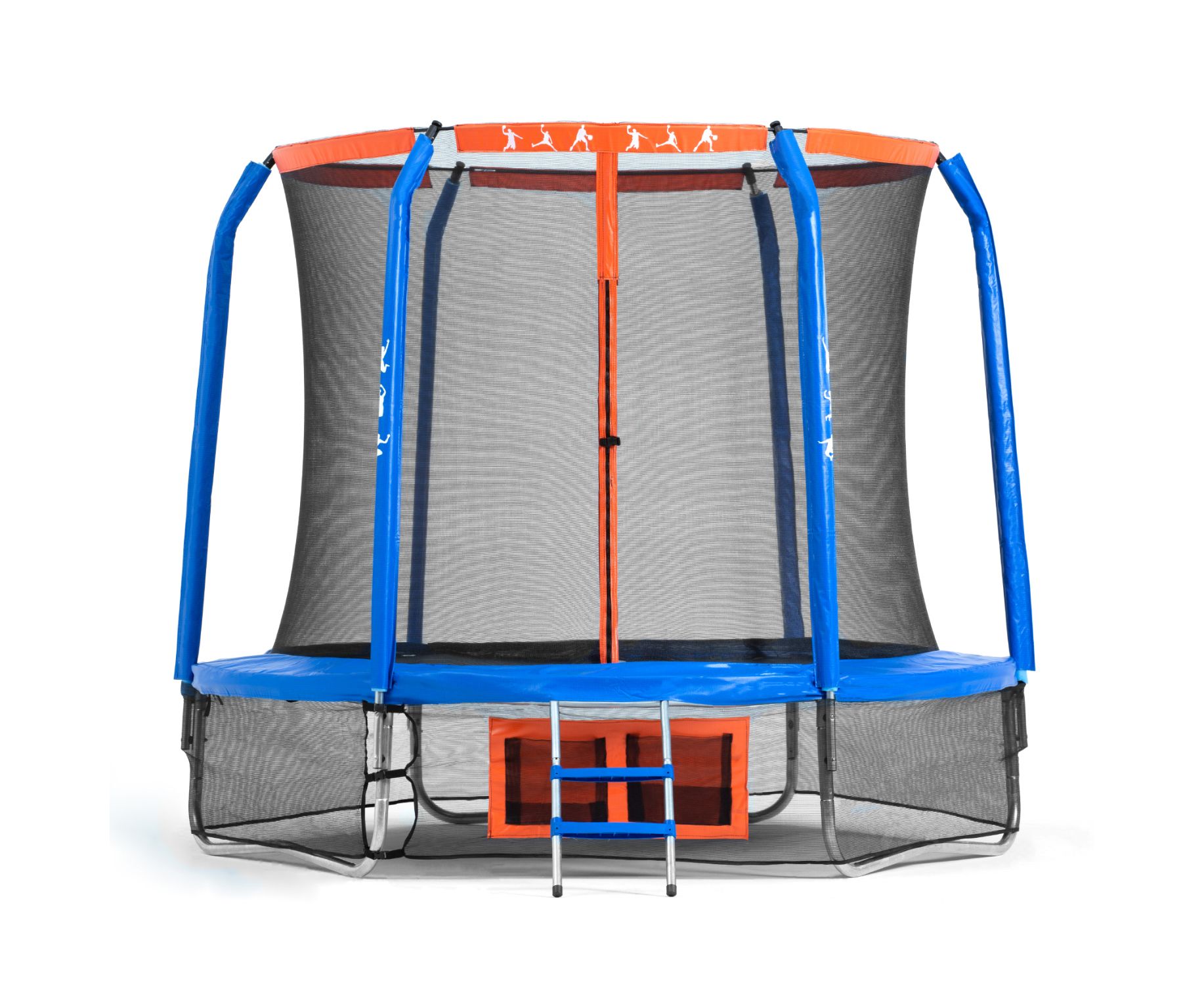 Батут DFC Jump Basket 8ft внутр.сетка, лестница (244cм) 8FT-JBSK-B