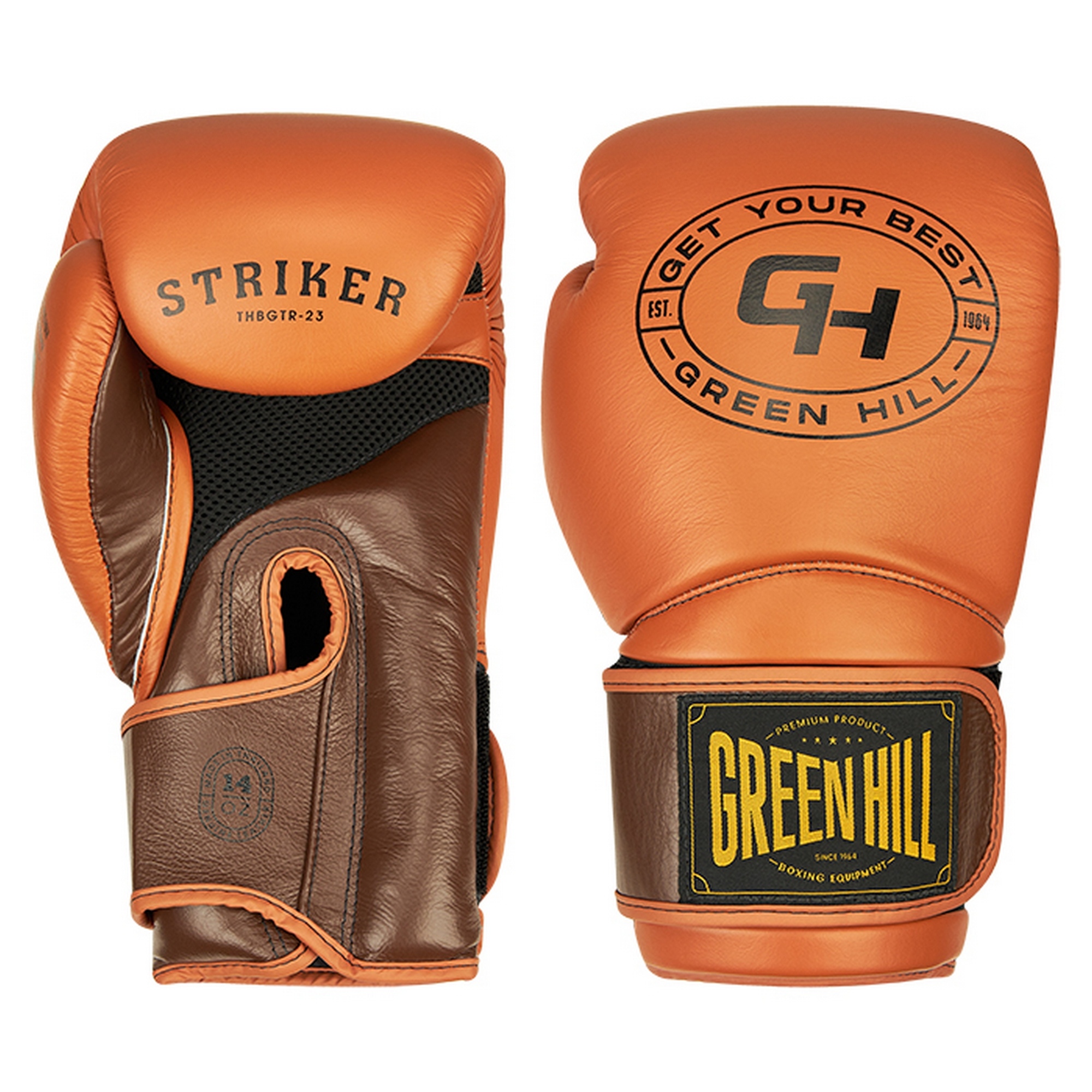 Боксерские перчатки Green Hill STRIKER THBGTR-23 коричневый