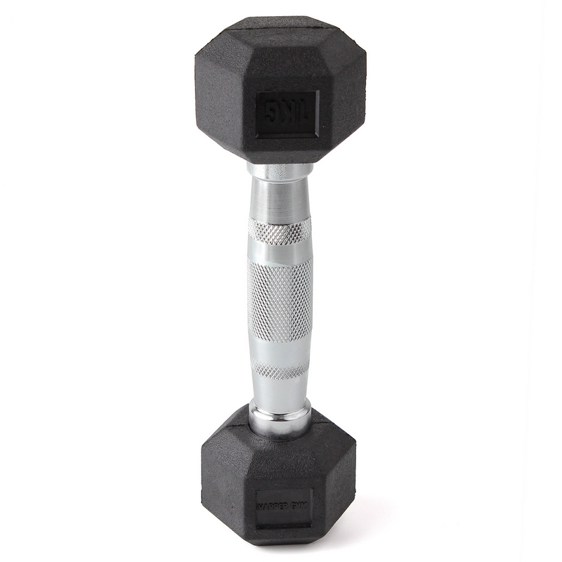 Гантель шестигранная обрезиненная Harper Gym NT162