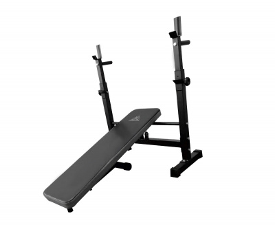 Скамья со стойками под штангу DFC D6453L | Premium Fitness