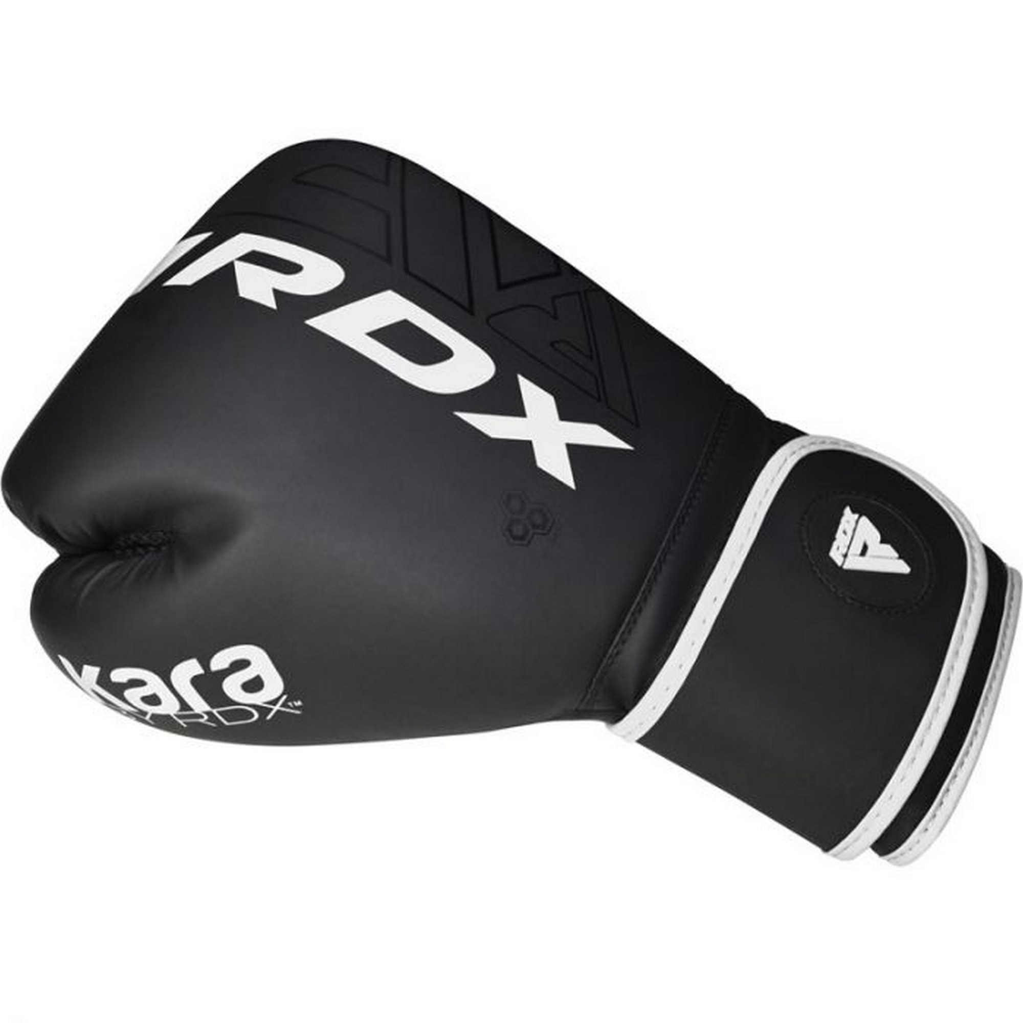 Перчатки тренировочные RDX BGR-F6MW-10OZ черный\белый матовый