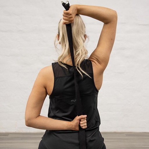 Ремень для йоги 180 см Yoga Belt and Sling 2 in 1 Myga RY1132 черный
