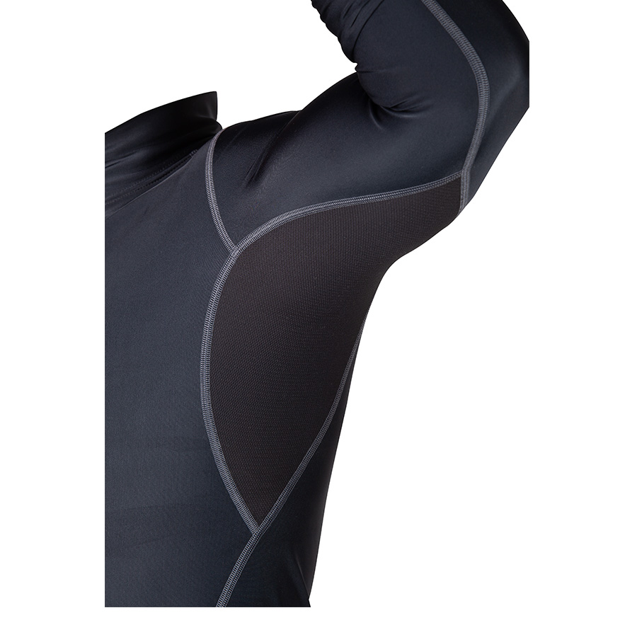 Футболка компрессионная с защитой шеи Mad Guy Kevlar Compression SR черный\черный