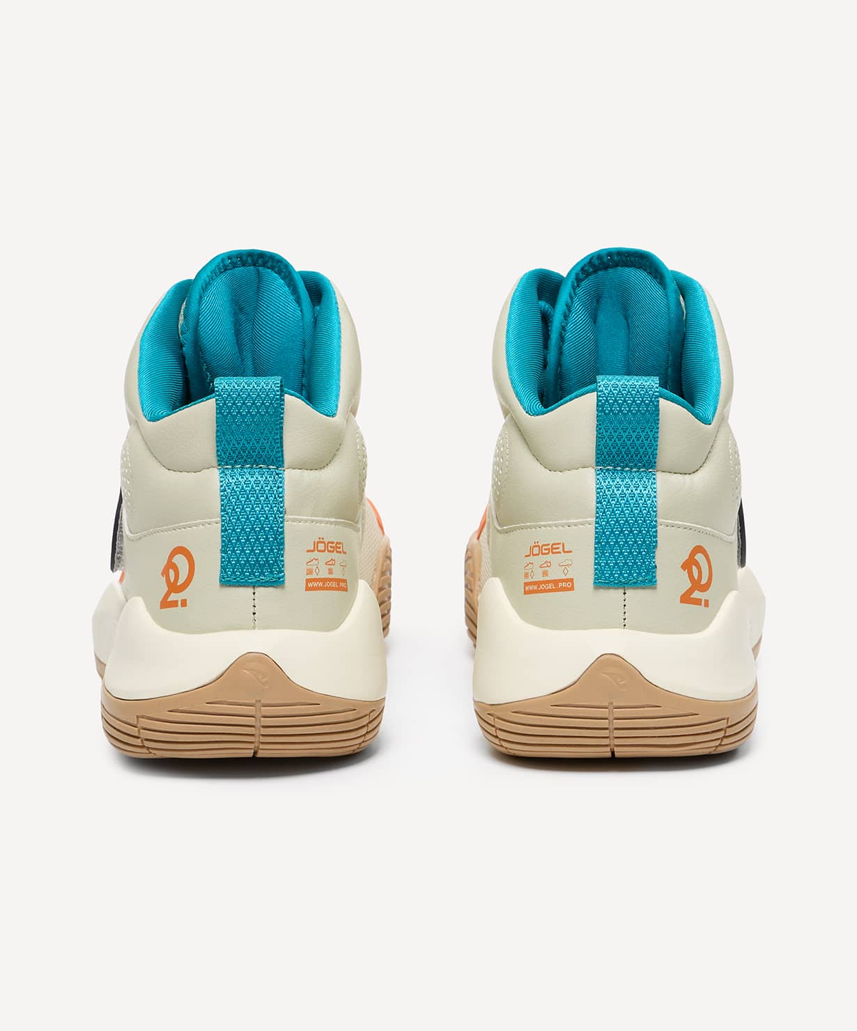Кроссовки баскетбольные Jogel Launch 2.0 MID, бежевый\оранжевый