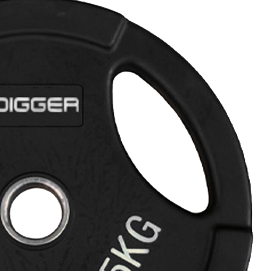 Диск олимпийский обрезиненный 3-х хватовый 5кг Hasttings Digger HD51C1C-5