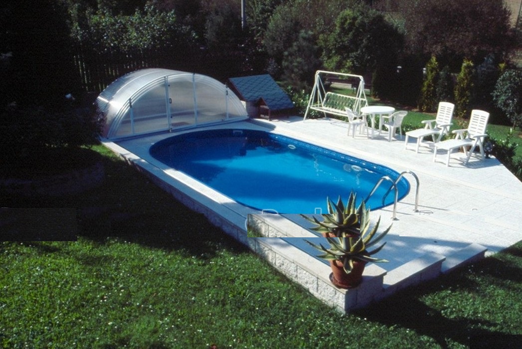 Морозоустойчивый бассейн Ibiza овальный глубина 1,5 м размер 12x6 м, мозаика