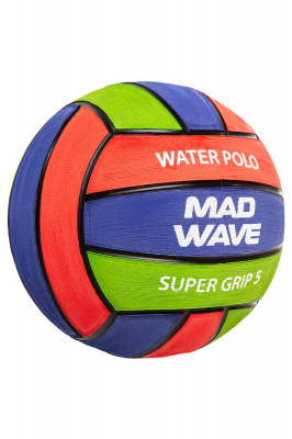 Мяч для водного поло Mad Wave Super Grip Pro #5 M2230 04 5 27W Синий