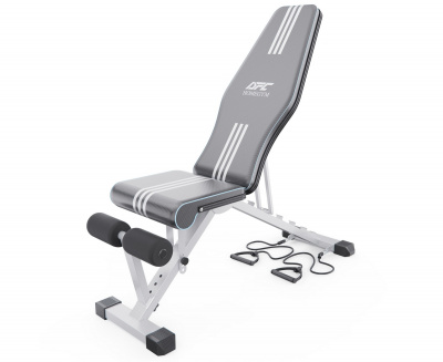 Скамья силовая универсальная с эспандерами DFC DT029 | Premium Fitness