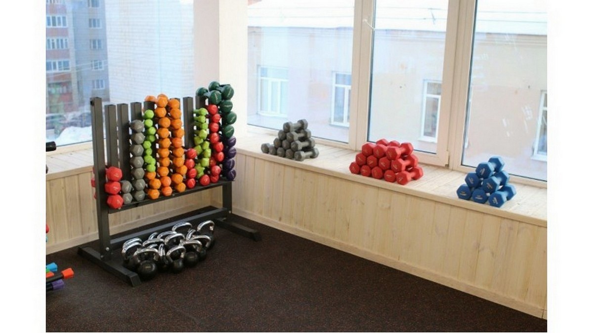 Гантель в виниловой оболочке, шестигранник 5 кг Profi-Fit синяя