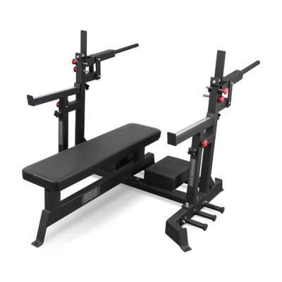 Скамья для жима пауэрлифтерская с механизмом подъема штанги Bronze Gym BG-AL-321 | Premium Fitness