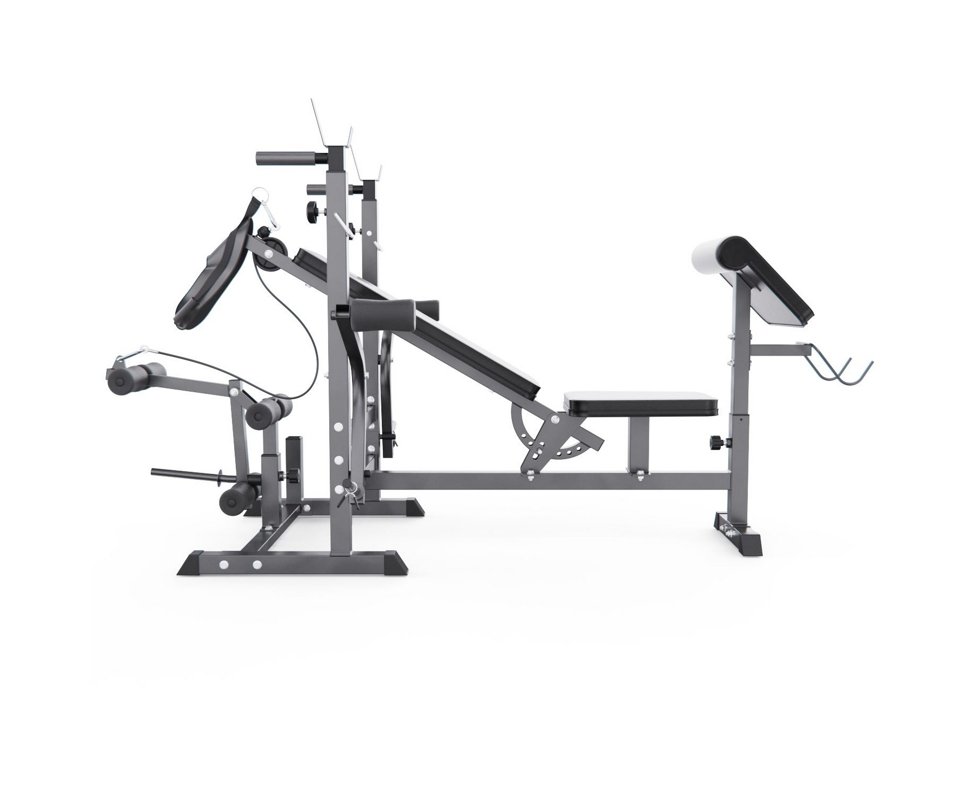 Скамья под штангу, с партой для бицепса DFC GYRONETICS GN008 | Premium Fitness