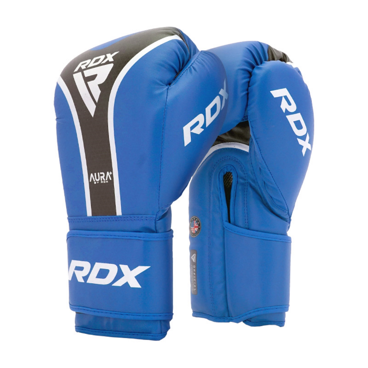Перчатки RDX Aura Plus T-17 BGR-T17UB-16OZ+ синий\черный