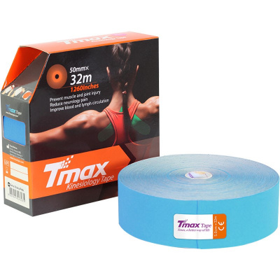 Тейп кинезиологический 5см x 32мTmax Extra Sticky 423228 голубой