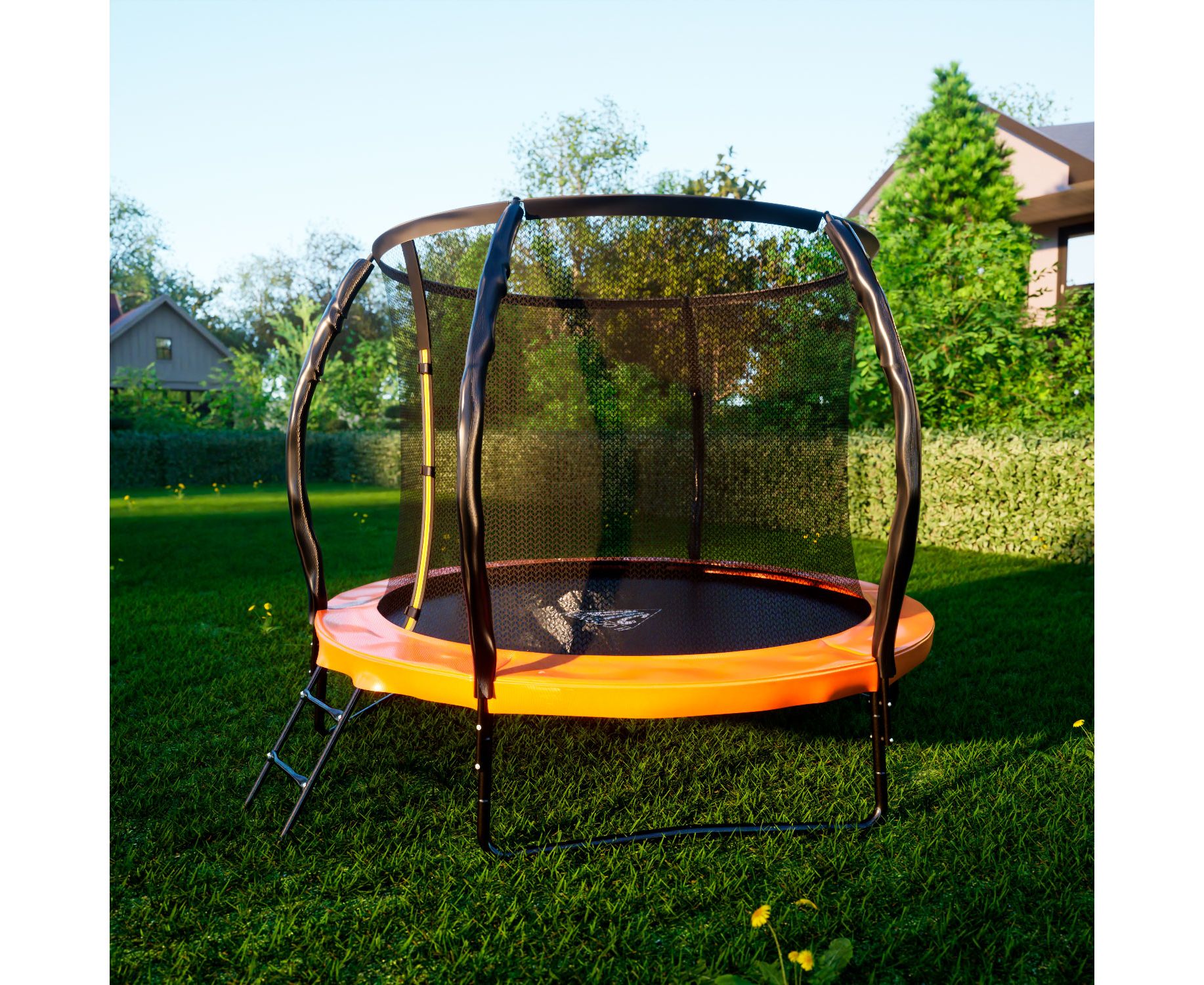 Батут 8ft DFC Kengoo II 8FT-BAS-BO оранжевый-черный
