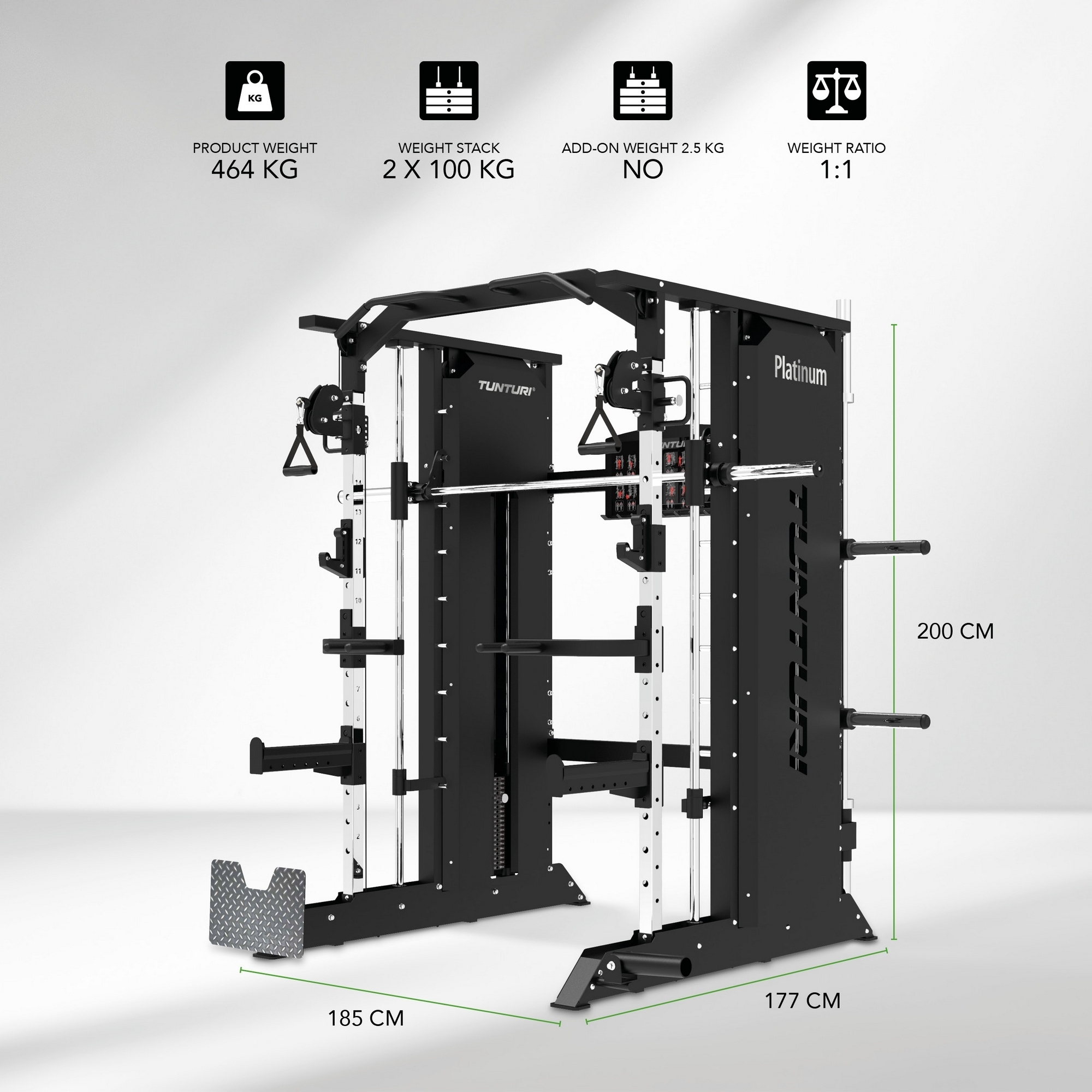 Мультистанция \ Машина Смита Tunturi 25PVS40000 | Premium Fitness