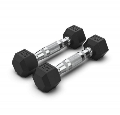 Гантель неразборная гексагональная 1 кг VictoryFit VF-H010