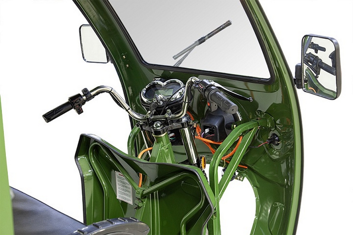 Грузовой электротрицикл, 1800 60V1500W RuTrike D4 NEXT КАБИНА 023400