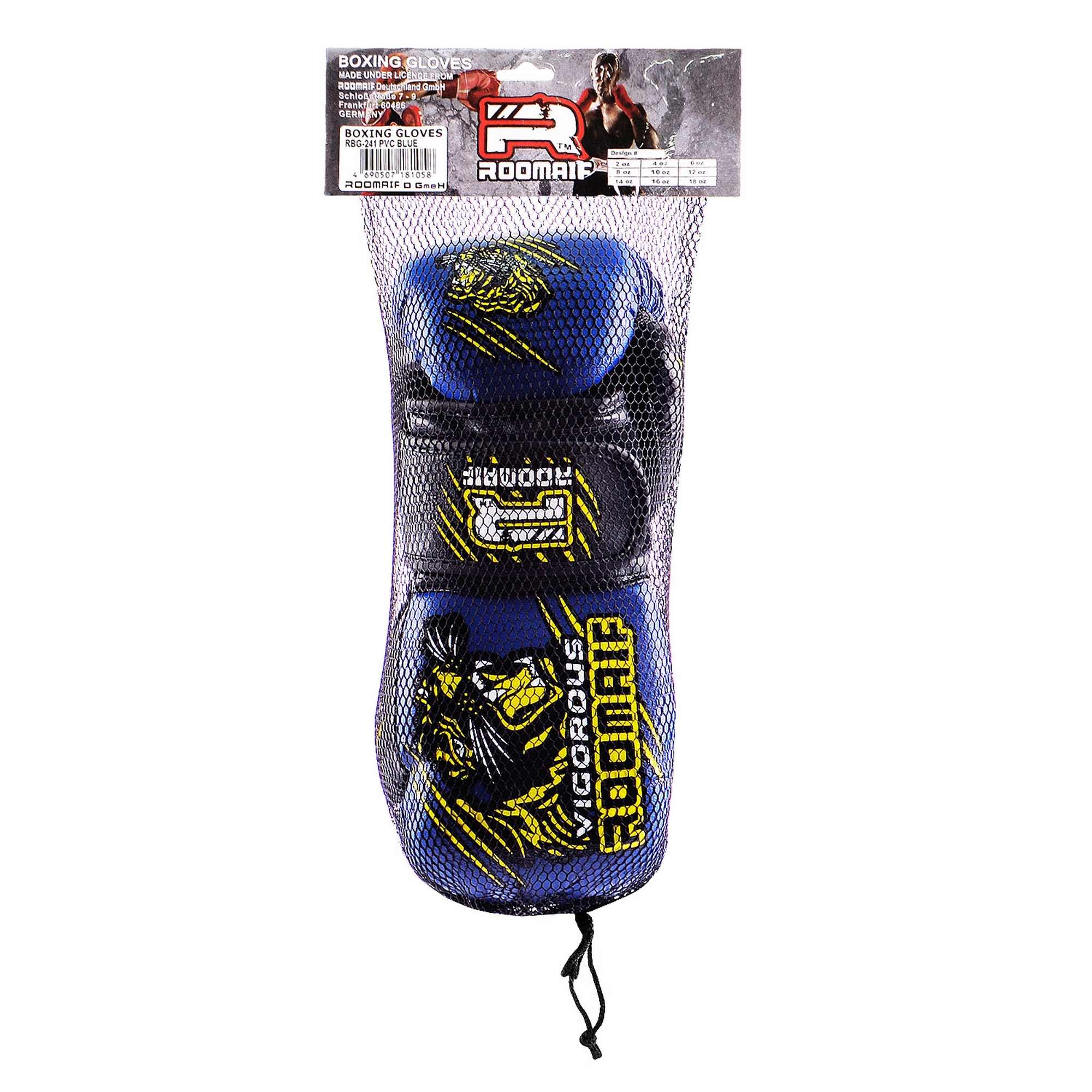 Боксерские перчатки 2 oz Roomaif RBG-241 Blue