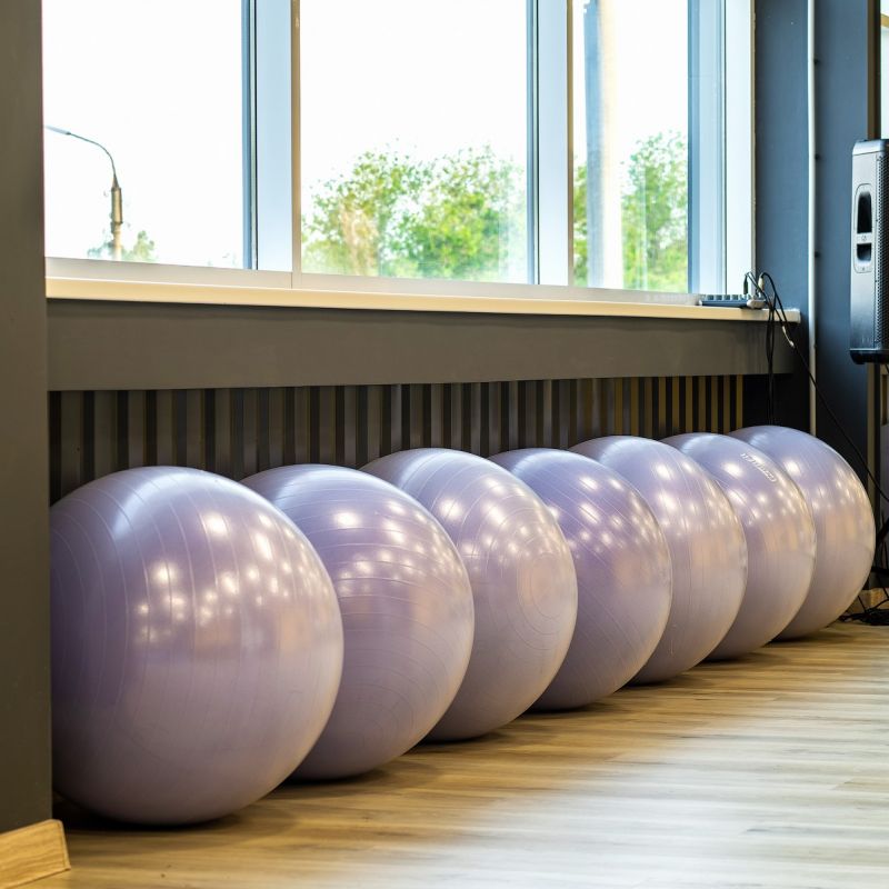 Гимнастический мяч антивзрыв D55 см Profi-Fit