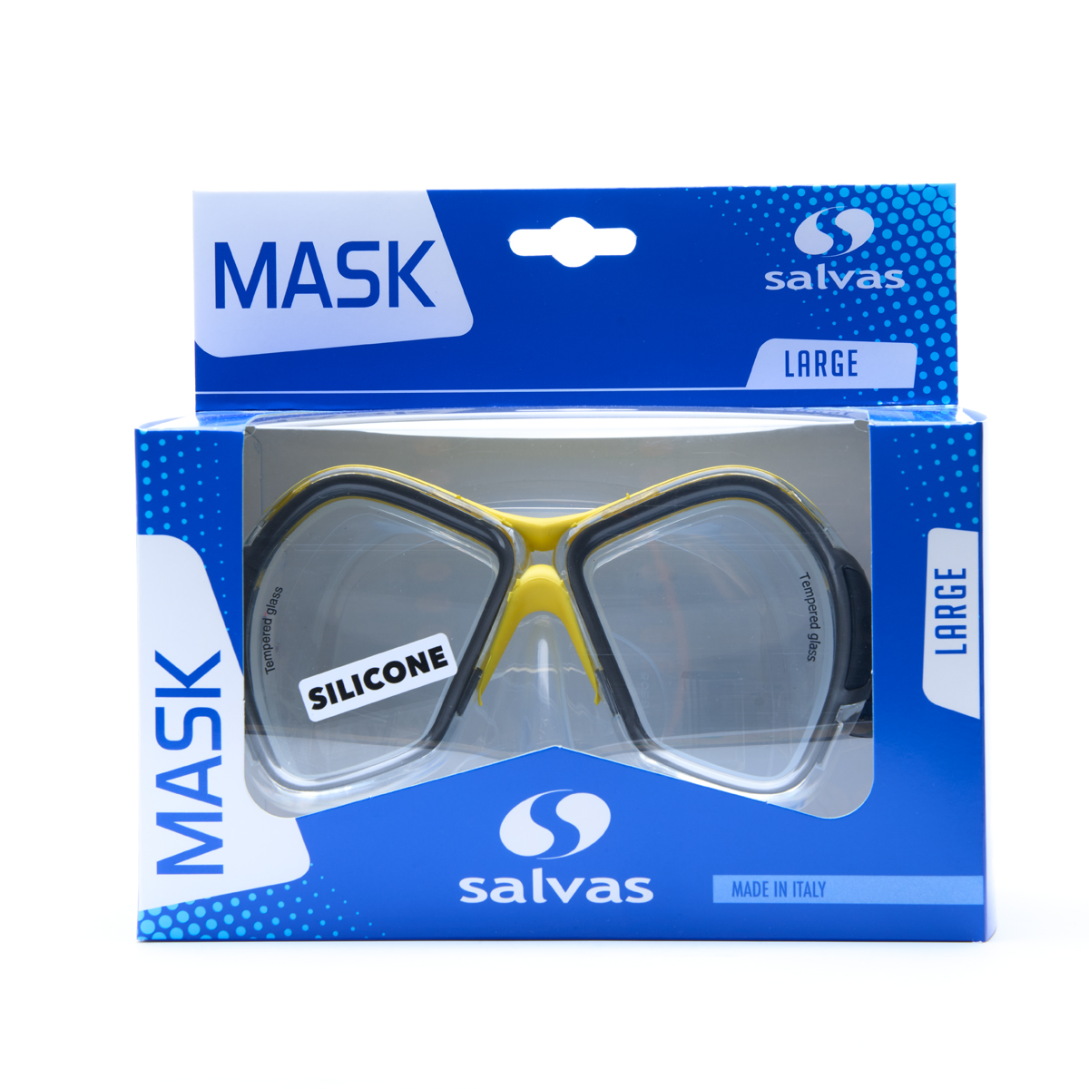 Маска для плавания профессиональная Salvas Phoenix Mask CA520S2GYSTH желтый