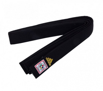 Пояс для дзюдо Adidas Elite IJF Premium adiB242J черно-золотой