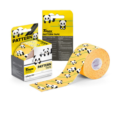 Тейп кинезиологический 5см x 5м Tmax Pattern 423429 желтый