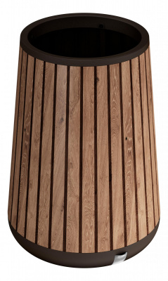 Кашпо-Грядка высокая (DECO CONIC PLANTER TALL), коричневый
