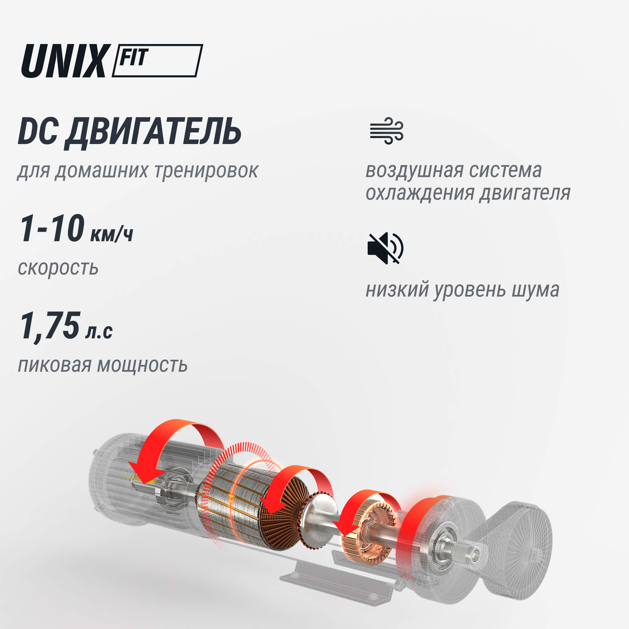 Беговая дорожка UnixFit R-210