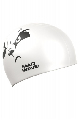 Юниорская силиконовая шапочка Mad Wave Emotions M0574 24 0 00W Белый
