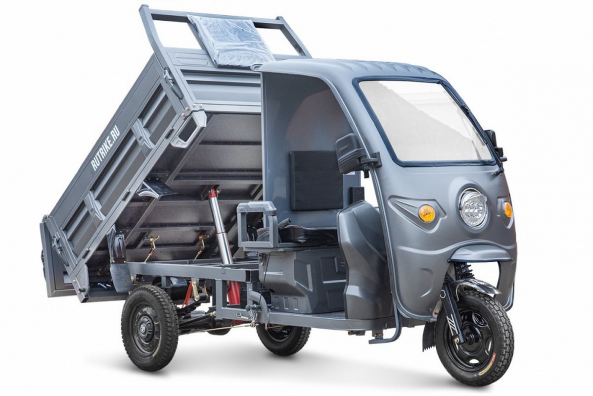 Грузовой электрический трицикл Rutrike D5 КАБИНА гидравлика 1700 60V1200W 025198