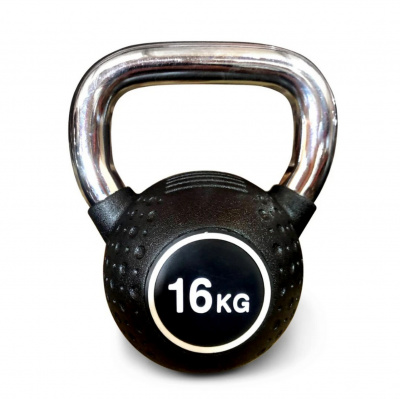 Гиря полиуретановая с хромированной ручкой 16 кг Protrain KB2015-16