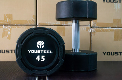 Гантель EVO 45кг полиуретановая YouSteel