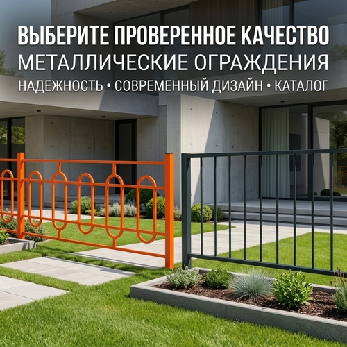 Уличные металлические ограждения