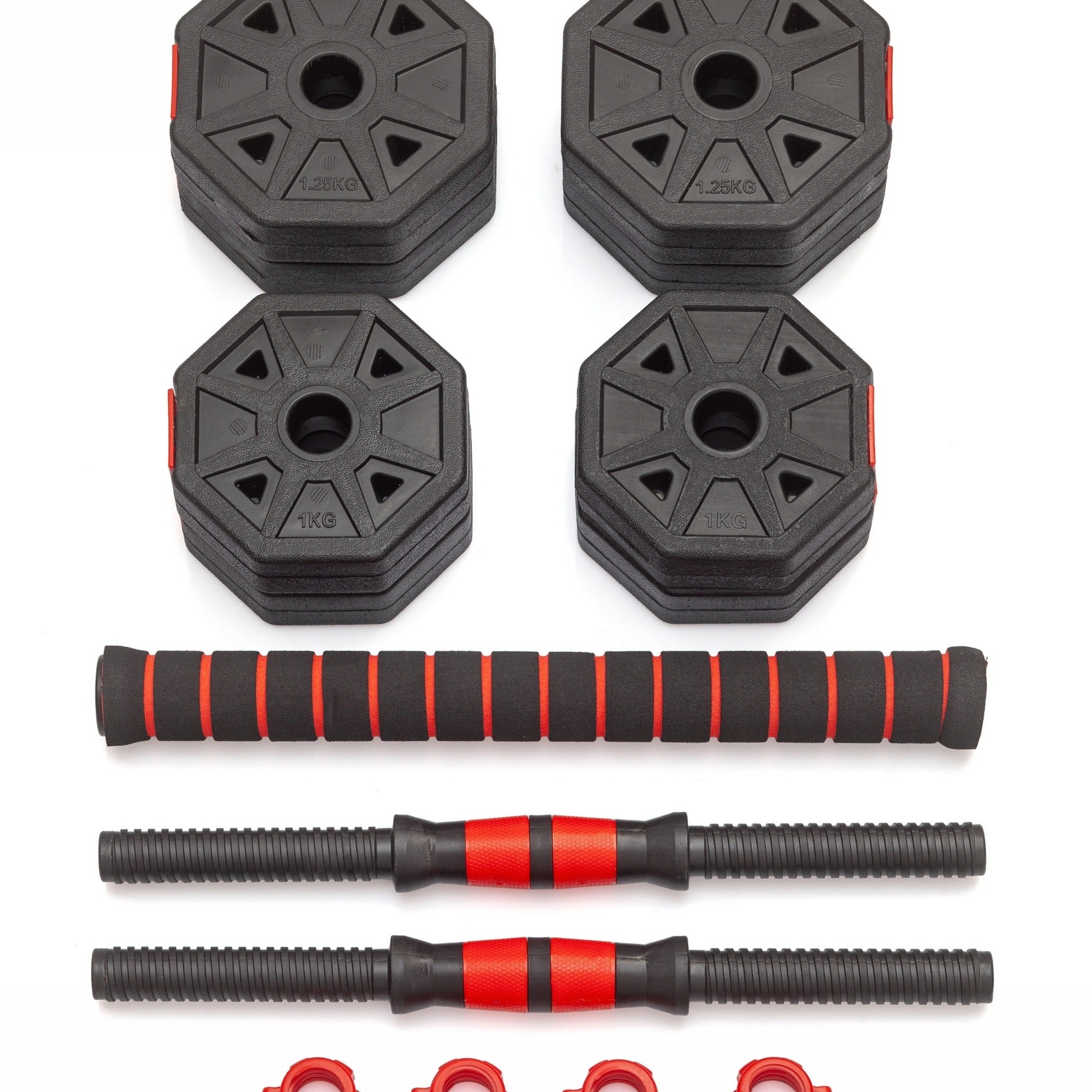 Гантели гексагональные разборные с грифом, 10кг (2х5) VictoryFit VF-DН100