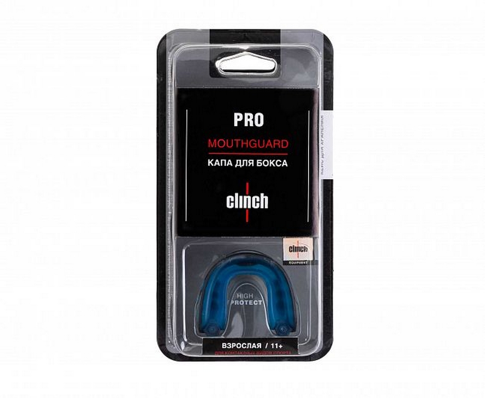 Капа одночелюстная Clinch Pro Triple Layer Mouthguard C515 черно-синий