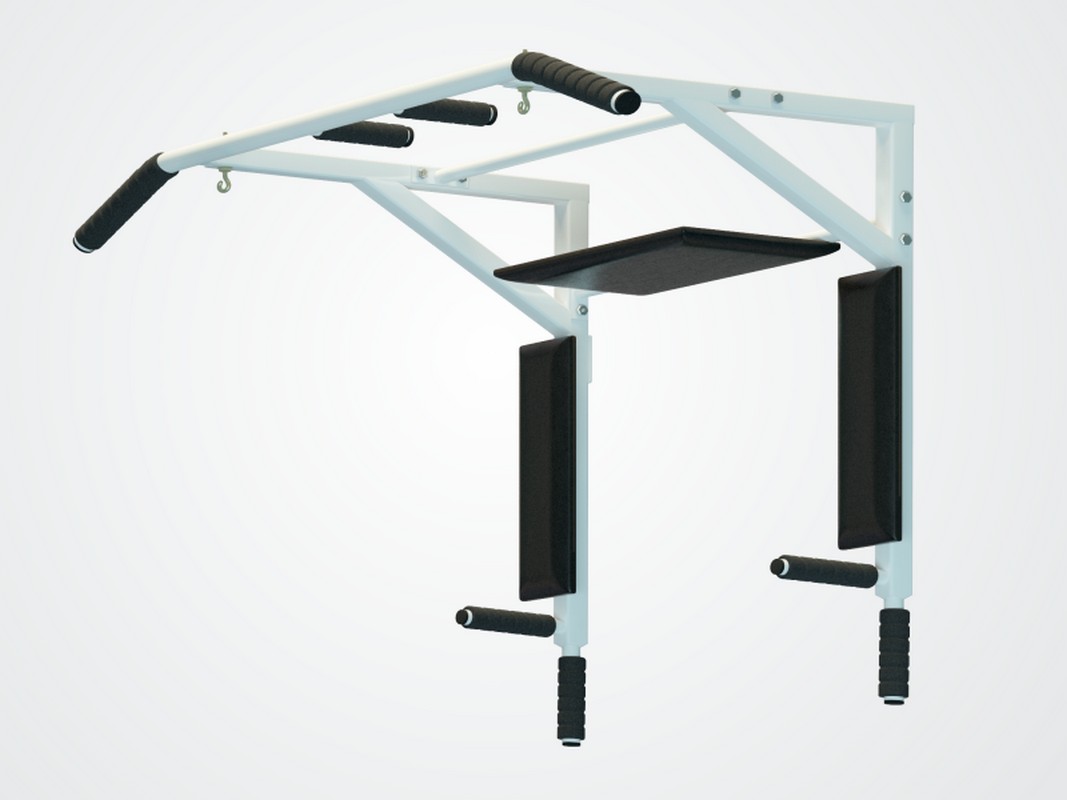 Турник настенный  3 в 1 SP T-31 Стэнли разборный белый | Premium Fitness