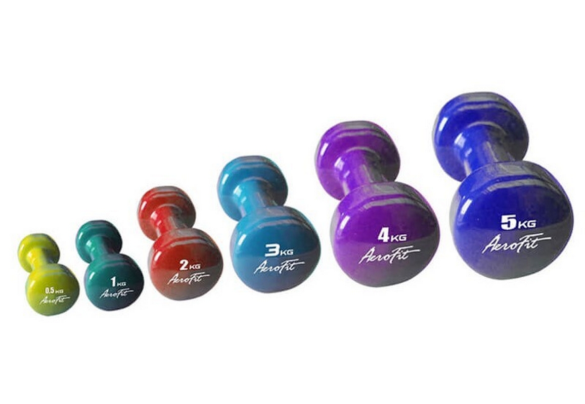 Гантель в виниловой оболочке 2 кг Aerofit AFVD2 красный