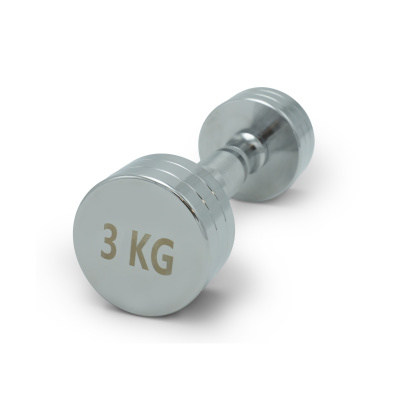 Гантель круглая хромированная 3 кг UnixFit PRO DBRND3PCEx2 2 шт