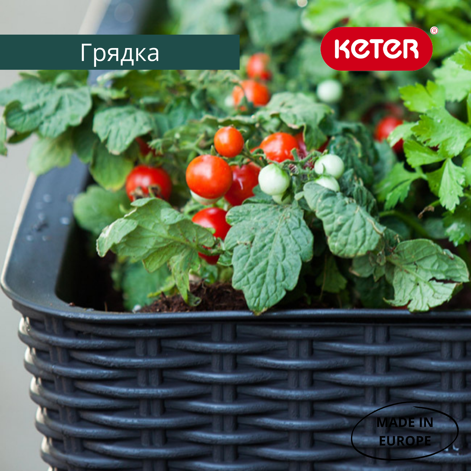 Грядка на ножках коричневая EASY GROW