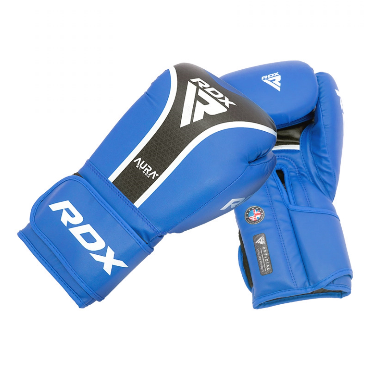 Перчатки RDX Aura Plus T-17 BGR-T17UB-16OZ+ синий\черный