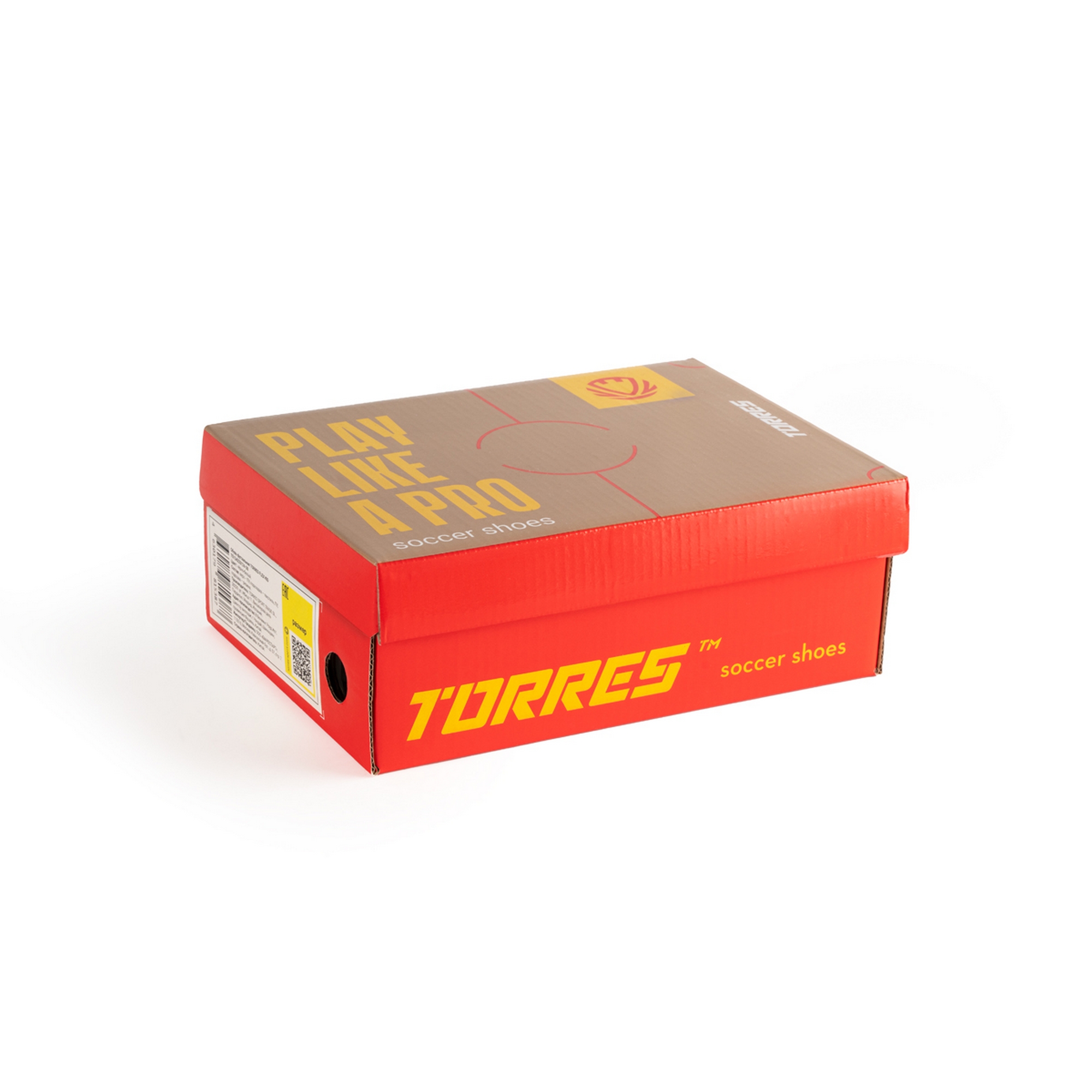 Бутсы зальные детские Torres RAYO KID TS134235-856 оранжево-жёлтый