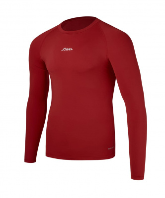 Футболка компрессионная с длинным рукавом Jogel CAMP PerFormDRY Baselayer LS Tee, гранатовый